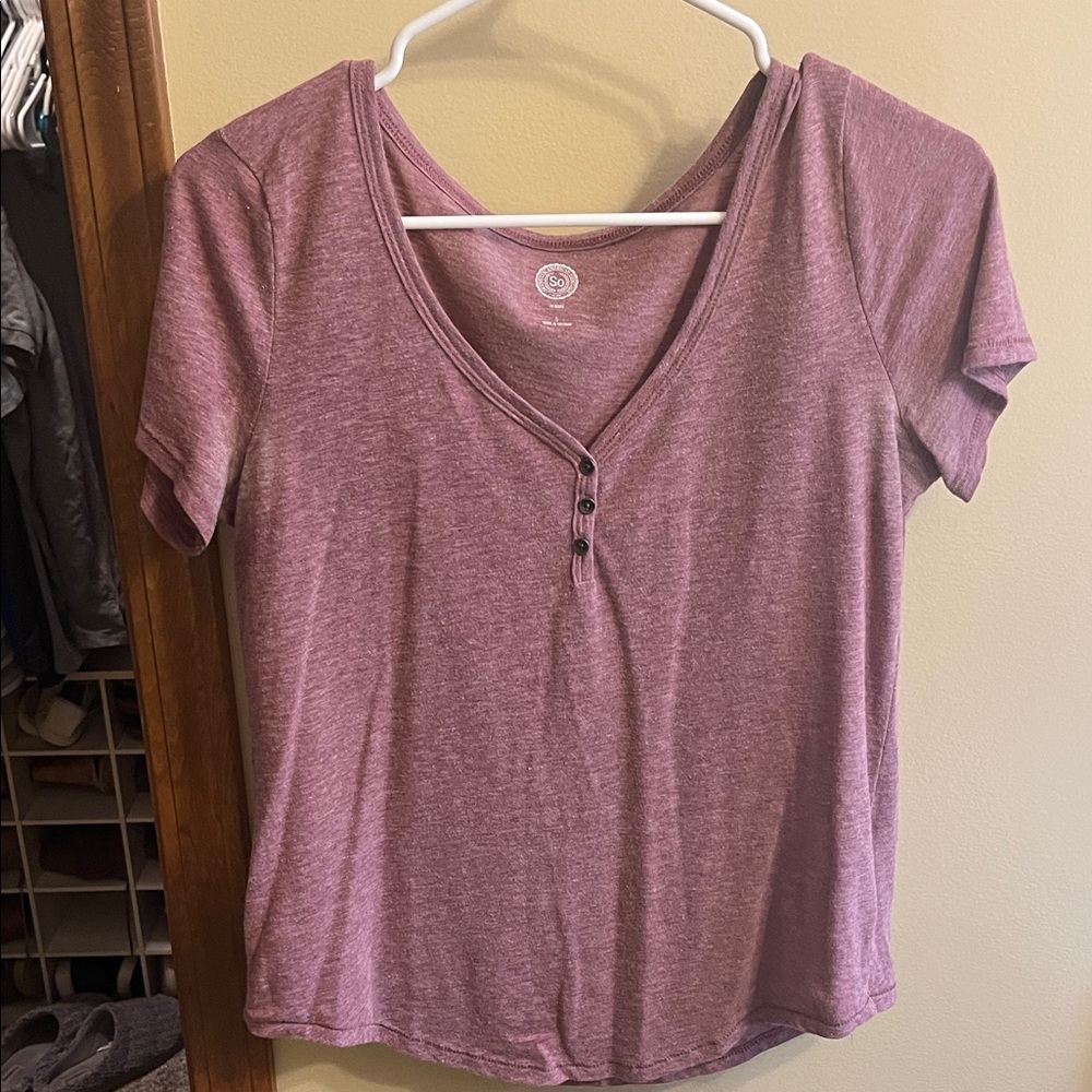 SO Women's Purple Short Sleeve Tee